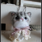 ＊ポンチョのねこちゃん　ボールチェーン＊