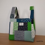 エコバック　コンビニサイズ　　* nordico design patchwork　col. green