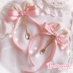 Berrypink♡うさ耳とスプーンのヘアクリップ♡2個セット♡