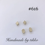 #616 小ぶり メタルピアス  2点セット