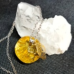 幻想ノ林檎　中玉　シトリン【レジン　ネックレス　キーホルダー　インテリア】