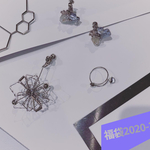 福袋✨イヤリング/ネックレス/指輪 4点セット【理科室と実験的作品】