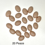 くすみカラー　オーバルカボション　20個