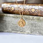 フランス ヴィンテージメダイ〜St. Christopher コインネックレス・ゴールド