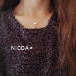 ✳︎シンプル✳︎コットンパール一粒ネックレス✳︎nicoa