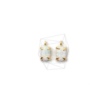 PDT-2370-G【2個入り】オパールペンダント ,Synthetic opal Pendant