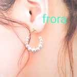 パールたくさん雫ピアス