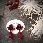 【Special price.*】Petal dew Earring✧̥ ビーズ刺繍