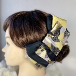 和装髪飾り 黒リボン 打掛髪飾り 振袖髪飾り 黒リボンヘアアクセサリー