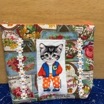 ポーチ　ハンドメイド　猫ちゃん