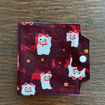 しっかり大きめ    招き猫さん  〈 Lucky  cat 〉             マスク、立体マスク一時置きケース