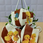 baby～園児用   🐥ヒヨコ柄マスク  3パターン