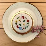 コンパクトミラー 草花のわっか
