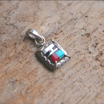 Multicolor Channel inlay pendant top 