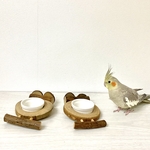 【okameinkoclub様専用】 丸太のテーブルパーチ【セキセイインコ・オカメインコ・ウロコインコ】