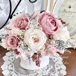 再販＊ワイドアレンジ＊プリザーブドフラワー＊タン　タンドル〜優しい時間＊結婚祝い＊母の日＊お誕生日