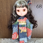 No.68 アイシードール　ネオブライス振袖　疋田柄流水橘　紺