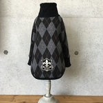 「ご予約」M⚜アーガイル柄タートル