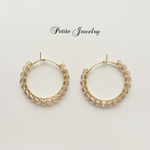 Czech Beads pierce＊＊ #Ltスモークトパーズ