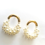 「#6108」パール ゴールド リング ピアス 金具 ✴︎2個セット