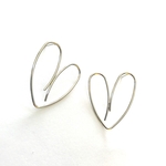  「#6113」ワイヤー ハート ピアス 金具 ✴︎2個セット