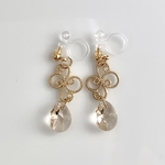 Minette☆ ノンホールピアス ( イヤリング )–SW004 ❤︎ ピアス 変更無料 ❤︎ SWAROVSKI を使用 ❤︎