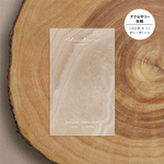 【名入れ】カード C09／beige marble／縦　100枚〜（ピアス台紙・ショップカード・ネイルチップ台紙）