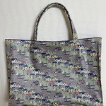 「ｋさまオーダー品」マチ付きバッグ　Mサイズ*リバティ*Cool Coast*パステル28✖39✖10cm