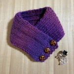 お家でもネックウォーマー💕