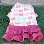 再再販‼️現品限り‼️蝶々でいっぱいのワンちゃんワンピ