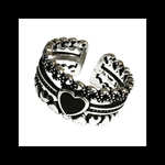 再販 silver925【lace_BK.Heart RING】シルバー ハート レース 量産型 パンク ロック メンズ ユニセックス  ゴシック 病みかわいい ヴィンテージ  アンティーク リング