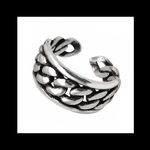 silver925【Line×chain×Line RING】チェーン シルバー 量産型 パンク ロック メンズ ユニセックス  ゴシック 病みかわいい ヴィンテージ  アンティーク リング 指輪