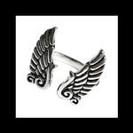 silver925【Wings_simple RING】翼 羽根 天使 シルバー 量産型 パンク ロック メンズ ユニセックス  ゴシック 病みかわいい ヴィンテージ  アンティーク リング 指輪