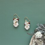 Snow garden 　ピアス（イヤリング）ホワイトリーフ