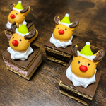 食品サンプル★クリスマスミニケーキ(チョコ)