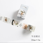 1216- 259BM  フード　午后甜品30mm*5m    マスキングテープ