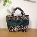 hoooked × winter jute bag（green）