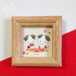 額付ミニイラスト「おもち もちもち」