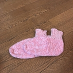 まとめ買いで更にお安く！ほっこりハンドメイドソックス　ペールオレンジ系他2点