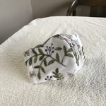 花柄刺繍レース生地の立体マスク