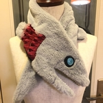 深海魚(海の生物)なネックウォーマー★ラブカ