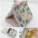 No.24【M】裏地18種◎ 丸洗いできるバードテント 北欧柄 水玉 植物 モコモコ セキセイインコ コザクラ インコ マメルリハ ボタンインコ 小鳥のベッド