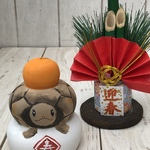  木製亀さん鏡もち【お正月用】