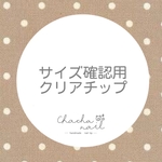 サイズ確認用 クリアチップ