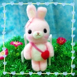 うさぎのラブちゃん ＊羊毛フェルト＊