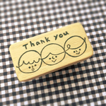 くるりん三兄弟のThank  youはんこ