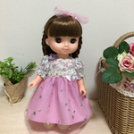 ソランちゃんメルちゃん小花ピンクワンピース