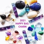 2月末販売終了【2021福袋・SELECT】天然石チャームセット　HAPPYBAG