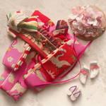Blythe 正絹振袖  赤色地雲に鶴づくし 5点set ❼