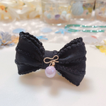 ワンコ用バレッタ♡Come spring❁ブラック